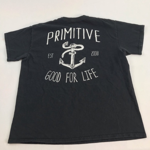 Primitive Graphic Tee: Black “Good for Life” w/ Anchor Logo - Picture 3 of 6
